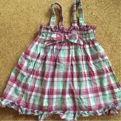 motherways☆チェックノースリーブ☆110cm