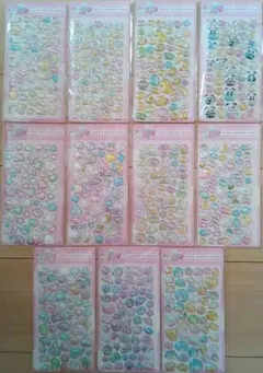 Pretty popオーロラぷくぷくステッカー 11点【新品】