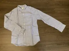 SHIPS JET BLUE ストライプ リネン長袖シャツ