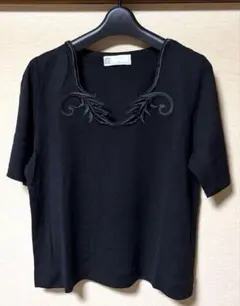 Renato Balestra レナートバレストラ 半袖 ニットカットソー 黒のサムネイル