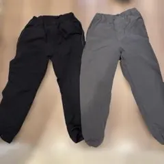 【２枚セット】ストレッチウォームイージージョガーパンツ　130