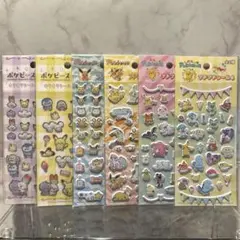 【新品】セリア ポケモン ポケピース シール 6点セット