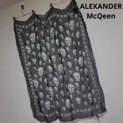ALEXANDER McQEEN 髑髏 スカル 総柄 スカーフ