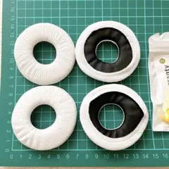 ⭐️ 交換用イヤーピース 4個セット ホワイト ブラック イヤーパッド