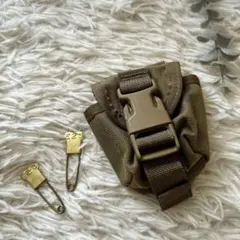 米軍　放出品　サバゲー　M67グレネードポーチ ランドリーピン E23