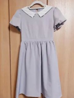 toccocloset 薄紫 襟付き フレアミニワンピース