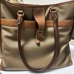 ベージュ トートバッグ 合成繊維 レザー　ポーター