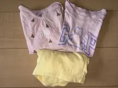 【GAP】クマプリント ピンクTシャツとショートパンツ3点セット
