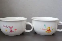 くまのプーさんとピグレットのスープマグです。