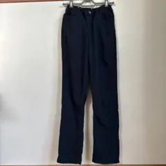GU 裏起毛 ロングパンツ ブラック 150cm