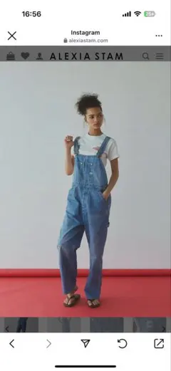 Lee x ALEXIA STAM スタッズオーバーオール