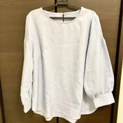 DRESKIP 七分袖 トップス 青 L