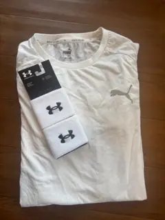 PUMA Tシャツ アンダーアーマー リストバンド セット