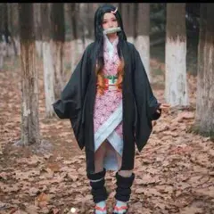 56新品 鬼滅の刃 ウィッグ 竈門禰豆子 コスプレ衣装