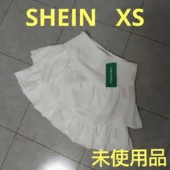 SHEIN ホワイトフレアミニスカート XS
