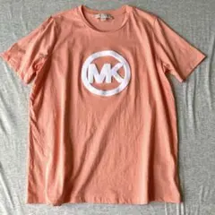 MICHAEL KORS ロゴ刺繍 Tシャツ ピンク Lサイズ　さがら刺繍のサムネイル
