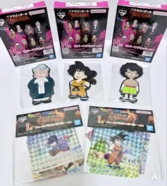 ドラゴンボール　一番くじ　ラバーマグネット　フレークプリズムステッカー　5個