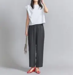 美品✨25SS エブール ブレンドヤーンキュプラシルク パフスリーブ