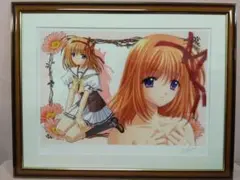 版画 直筆サイン 西又葵 ミクスドメディア アールビバン 複製原画 シア