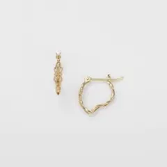 agate K10フープピアス