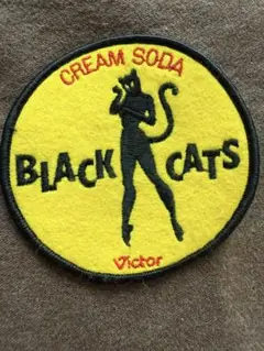 ブラックキャッツ black cats ワッペン クリームソーダ