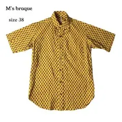 M's braque エムズブラック 半袖 ボタンダウン シャツ 胸ポケットのサムネイル