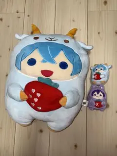 ころんクッション＆人形キーホルダー(ころんとななもり)