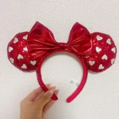 ミニー レッドスパンコール カチューシャ