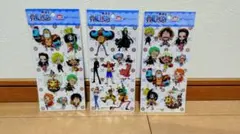 ワンピース　ぶくぶくシール　3つセット