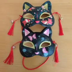 猫　お面　おめん　仮面　マスク　ハロウィン　仮装