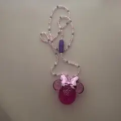 ミニー ピンク ライト ペンダント キーホルダー