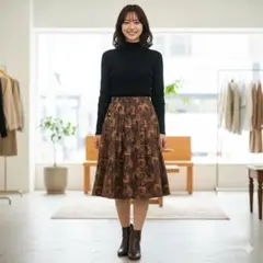 ✨ペイズリー柄フレアスカート