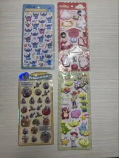 【正規品】ボンボンドロップシール　スティッチその他3点