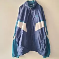 NIKE90sナイロンジャケットL古着刺繍スウォッシュロゴ黒タグ