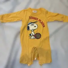 PEANUTS スヌーピー テニスプレイヤー ロンパース 80
