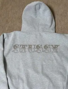 希少 00's OLD STUSSY パーカー フーディー グレー