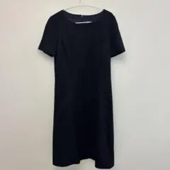 【Paul Stuart】半袖ワンピース 濃紺　ストレッチ生地のサムネイル