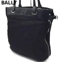BALLY バリー トートバッグ レザー ナイロン ブラック A4収納可能◎のサムネイル