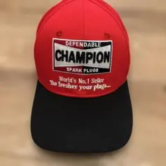 アメリカ　スパークプラグメーカー「チャンピオンロゴ入りトラッカーキャップ