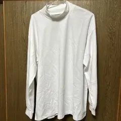 GU ホワイト タートルネック 長袖カットソー
