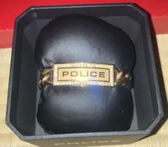 POLICE ゴールド　チェーンブレスレット