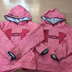 Under Armour 赤 フード付きパーカー YMD/JM/M