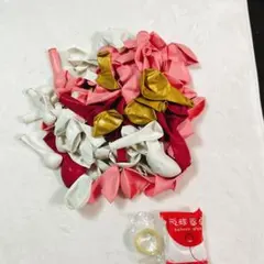 バルーン　風船　ピンク　赤　白　ゴールド　ベビーシャワー　飾り付け　誕生日