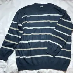 80s〜90s LACOSTE ボーダーニット ヴィンテージ XXL