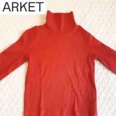 ARKET （アーケット）リブ タートルネック 長袖カットソー