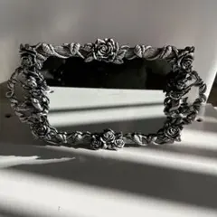 ピューターミラー？　アンティーク調ミラー