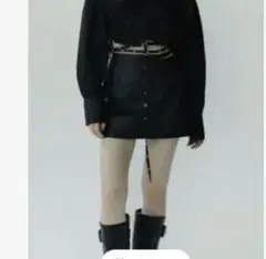 新品タグ付き　melt the lady アイレットミニスカート M ブラック