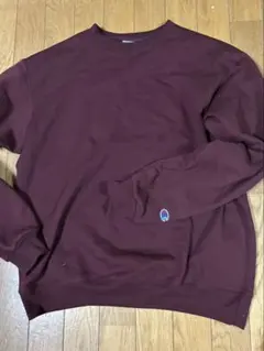 Champion バーガンディ スウェットシャツ M