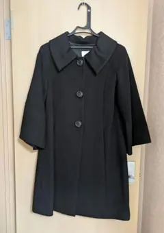 SHIPS 黒 ウールカシミヤコート Sサイズのサムネイル
