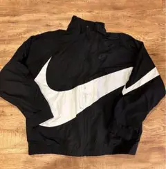 L 【即完売】ナイキ ナイロンジャケット セットアップ ビッグスウォッシュ 廃盤 美品】NIKE ナイロンジャケット セットアップ ビッグス